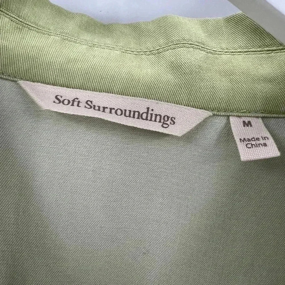 Soft Surroundings Idyll Wilds in Tarragon Green Lightweight Jacket - Picture 6 of 7